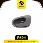 دستگيره درب داخلي طوسي تيبا راست پاسيکو